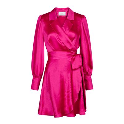 Neo Noir Dawn Satin Kjole Pink Shop Online Hos Blossom